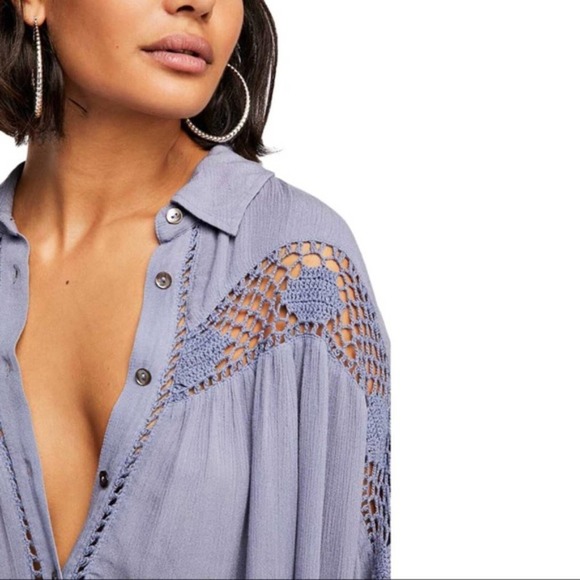 NWT Free People Western Button Down Top Shirt - Picture 3 of 9